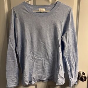 J Crew Teddy Light Blue Sweater